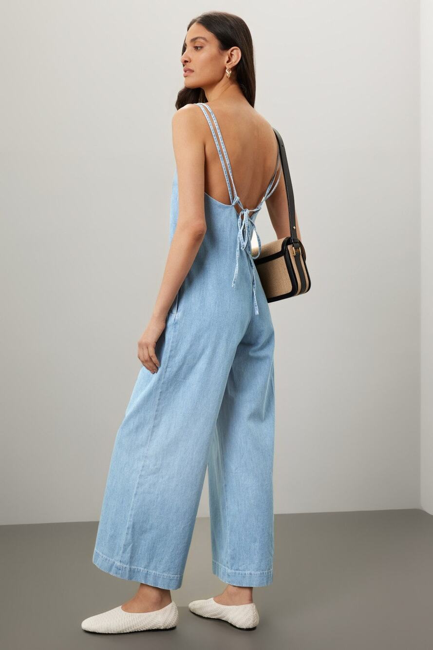 A.P.C. Blue Denim Jumpsuit - US Size 10/European Size 40